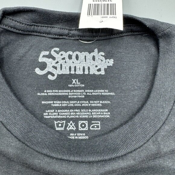 5 Seconds Of Summer Show Band Photo T-Shirt X-LARGE New - Picture 2 of 2